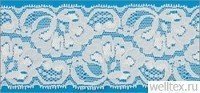 Кружево эластичное МН 0624-2037 шир 6см цв белый (уп 30ярд=27,4м)